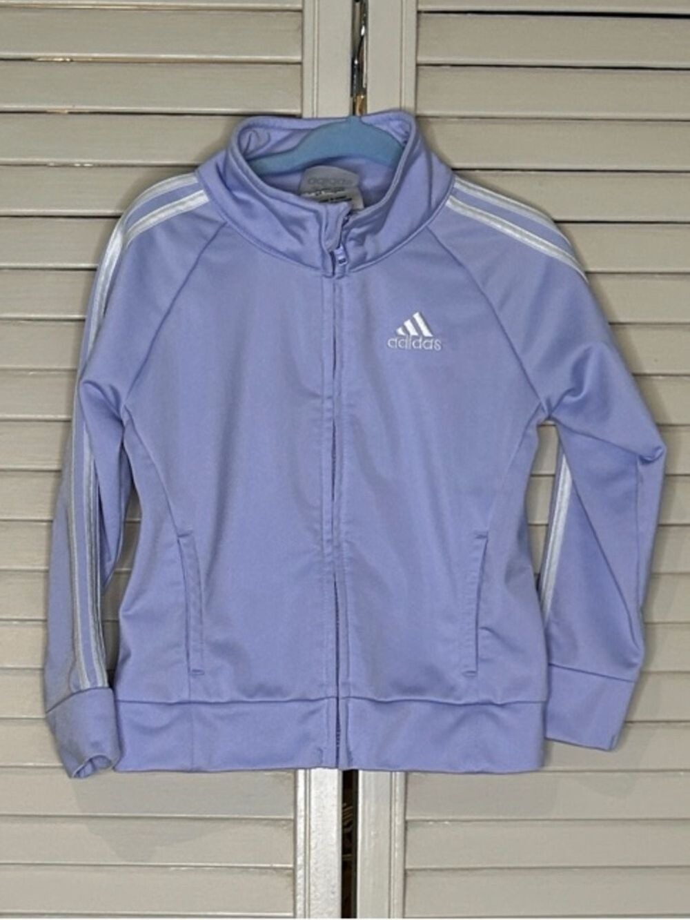 adidas Lilac Track Jacket Kids Full-Zip Size 24 Months